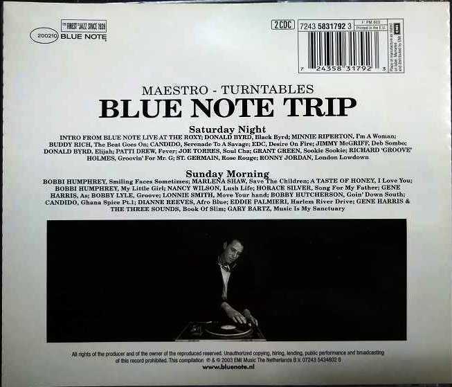 画像2: 2CD輸入盤★Blue Note Trip : Saturday Night/Sunday Morning★MAESTRO-TURNTABLES / V.A.