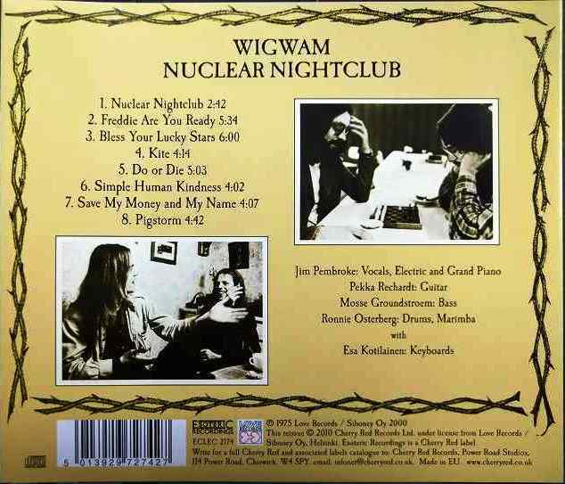 画像2: CD輸入盤★Nuclear Nightclub★Wigwam ウィグアム