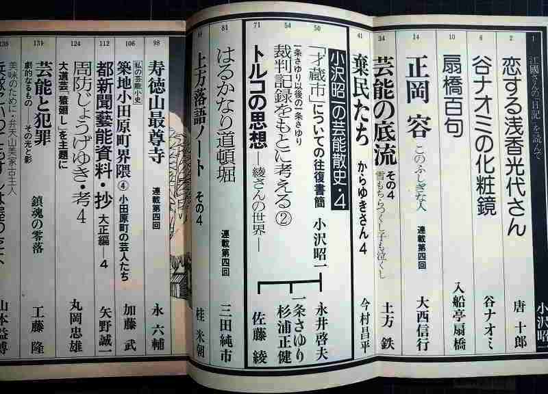 画像2: 季刊 藝能東西 四 1976年1月 炭冬号★小沢昭一編集/江國滋芸術祭審査日記