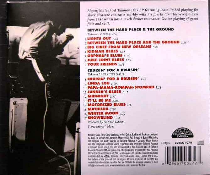 画像2: 2in1CD輸入盤★Between The Hard Place And The Ground / Cruisin' For A Bruisin'★Michael Bloomfield マイク・ブルームフィールド