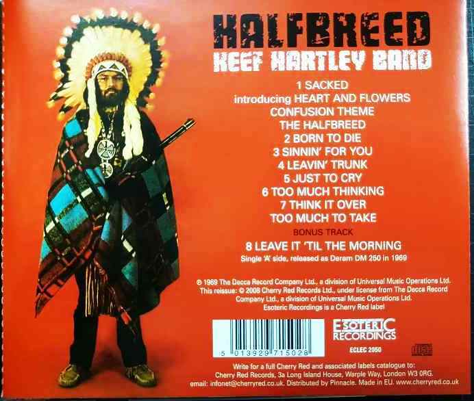 画像2: CD輸入盤★Halfbreed★Keef Hartley Band キーフ・ハートレー・バンド
