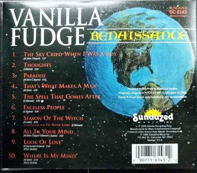 画像2: CD輸入盤★Renaissance★Vanilla Fudge ヴァニラ・ファッジ
